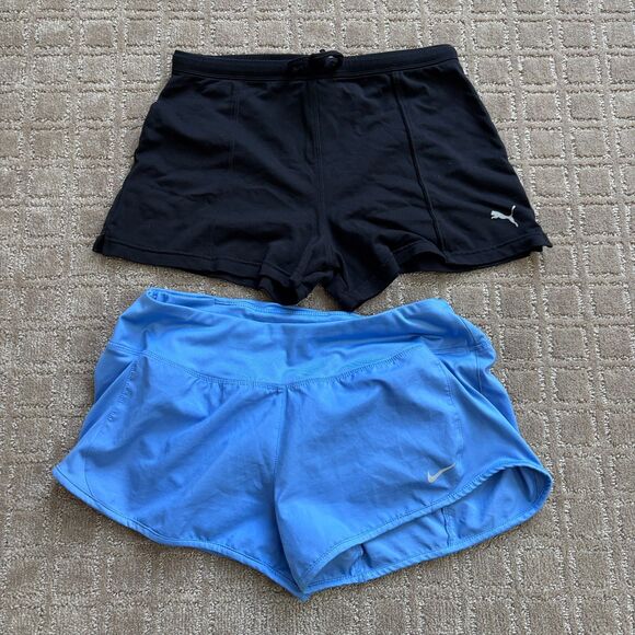 Nike Puma Chill By Will Activewear 5pc Bundle Short Sports Bras Women's S-M Blue - Picture 2 of 14